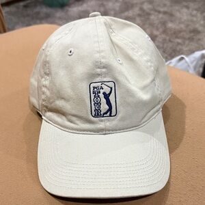 PGA Tour Cream Cap with Logo